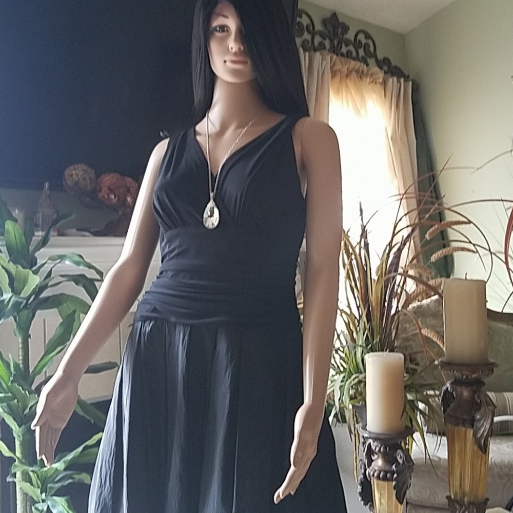 Feathered border party dress